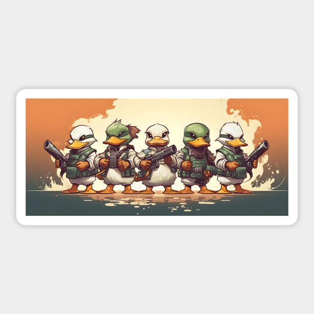 Soldier Squad Duck Sticker by HorseDriftKNS